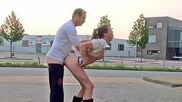 Dutch Couple Fucking in Public Places