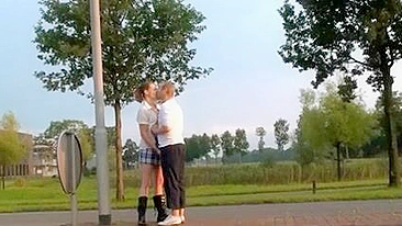 Dutch Couple Fucking in Public Places