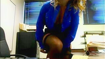 Superbly Sexy Secretary Naked In The Office, How Exciting!