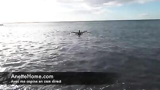 Sensual, Exposed French Wife Enjoying Leisurely Outdoor Seaside Frolic