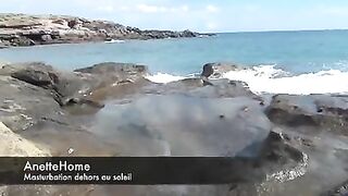 Sensual, Exposed French Wife Enjoying Leisurely Outdoor Seaside Frolic