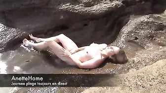 Sensual, Exposed French Wife Enjoying Leisurely Outdoor Seaside Frolic