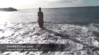 Sensual, Exposed French Wife Enjoying Leisurely Outdoor Seaside Frolic