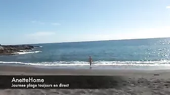 Sensual, Exposed French Wife Enjoying Leisurely Outdoor Seaside Frolic