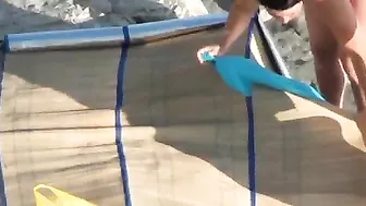 Voyeuristic, Sultry, And Mature Couple Caught In A Beach Tryst