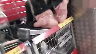 Exhibitionist Couple Makes Sex in a Public Supermarket