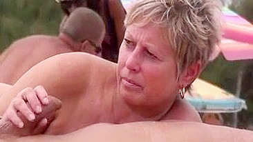 Salacious Swingers Frolicking On Daring Nude Beach, Engaging In Sex