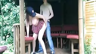 Outdoor Sex Amateur Couple Fucking on the Porch