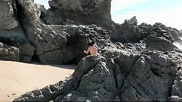 Horny Wife's Hot Blowjob At The Beach