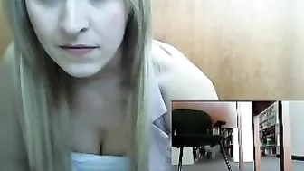 Sweet Girl Pleasing Herself Tits and Pussy in Live Cam Show