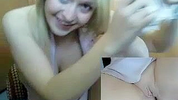 Sweet Girl Pleasing Herself Tits and Pussy in Live Cam Show