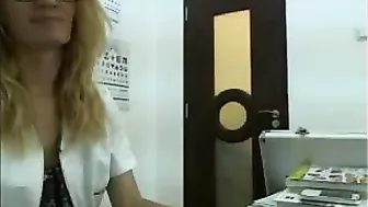 Sexually Voracious Female Doctor Masturbates At Work On Webcam
