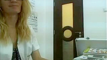 Sexually Voracious Female Doctor Masturbates At Work On Webcam
