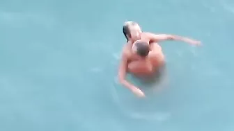 Passionate Couple Rendezvousing At The Sandy Shore