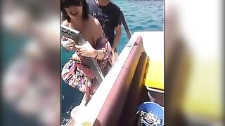 Husband Films His Wife Fucking Friend on the Boat