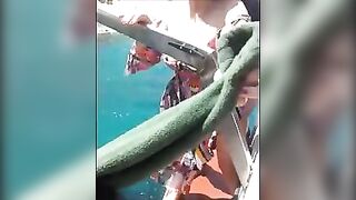 Husband Films His Wife Fucking Friend on the Boat