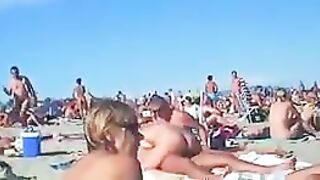 Awkwardly Romp Rampantly Naked, On Public Sand