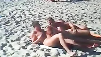 Awkwardly Romp Rampantly Naked, On Public Sand