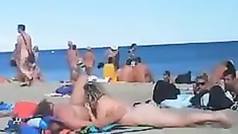 Awkwardly Romp Rampantly Naked, On Public Sand