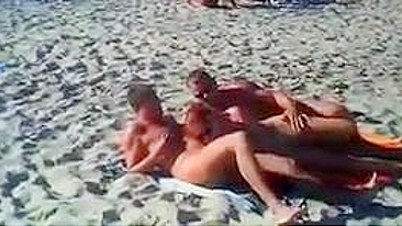 Awkwardly Romp Rampantly Naked, On Public Sand