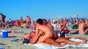 Awkwardly Romp Rampantly Naked, On Public Sand