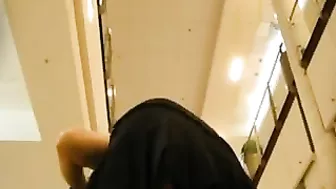 Candid Video Pantyhose Upskirt on a Hot Wife in Public Store