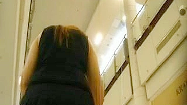 Candid Video Pantyhose Upskirt on a Hot Wife in Public Store
