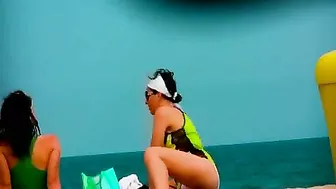 Fantastically Shaped Topless Beauties On The Beach!