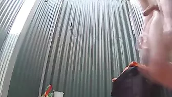 Candid Camera in the Shower Cabins Girlfriend Sucks Cock