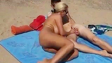 Naked Mature Big Tits Woman Filmed at the Beach