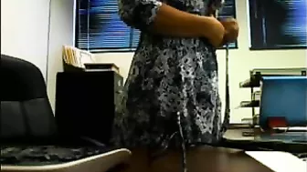 Sexy, Amateur, Secretary Undressing Nude At The Office