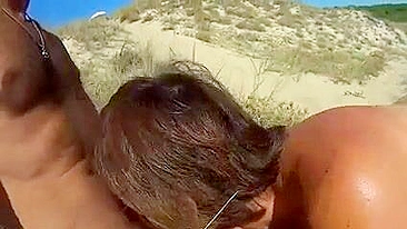 Voyeur Beach Mature Couple Filmed by Friend Making Sex