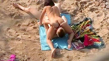 Sneaky Pervert Filming Sexually Charged Beach Couple, Exposes Intimate Moment