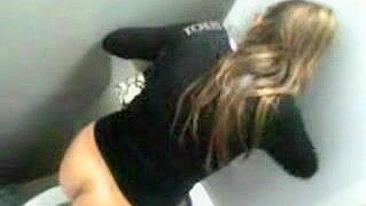 Hidden Camera Caught Girl Peeing at the Toilet