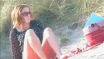 Sexy, Steamy, And Secret! Naughty Naked Upskirt Pussy Filmed At The Beach!