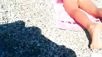 Sexy, Exposed Nude Beach Video Babe, Filmed By Pervy Voyeur Camera!