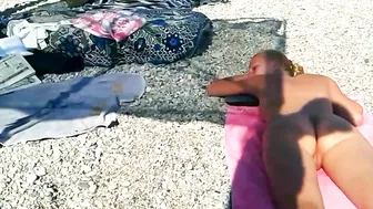 Sexy, Exposed Nude Beach Video Babe, Filmed By Pervy Voyeur Camera!