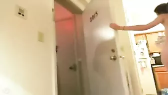 Juicy, Saucy, Pizza-Drooling Girl Flashes Naked, Tingling With Lust