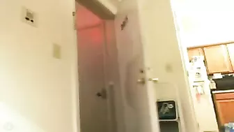 Juicy, Saucy, Pizza-Drooling Girl Flashes Naked, Tingling With Lust