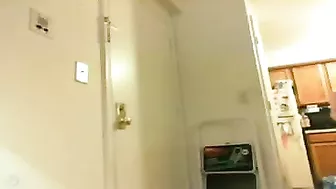 Juicy, Saucy, Pizza-Drooling Girl Flashes Naked, Tingling With Lust