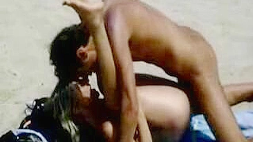 Naughty Naked Couple Caught In Steamy Sex Act At Beach