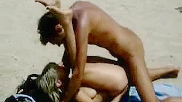 Naughty Naked Couple Caught In Steamy Sex Act At Beach