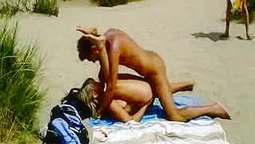 Naughty Naked Couple Caught In Steamy Sex Act At Beach