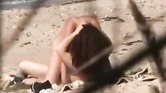 Creampie Sex at the Beach Couple Spied on Video Fucking