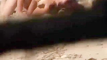 Creampie Sex at the Beach Couple Spied on Video Fucking