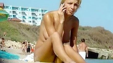 Naked Women Filmed at the Beach on Voyeur Video Camera