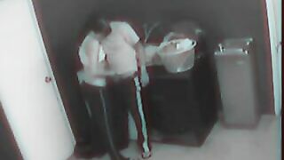 Security Camera Captures Steamy Employees' Sex Act