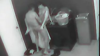 Security Camera Captures Steamy Employees' Sex Act
