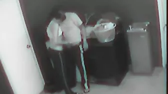 Security Camera Captures Steamy Employees' Sex Act