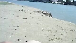 Risque Lovemaking At Secluded Public Beach